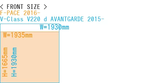 #F-PACE 2016- + V-Class V220 d AVANTGARDE 2015-